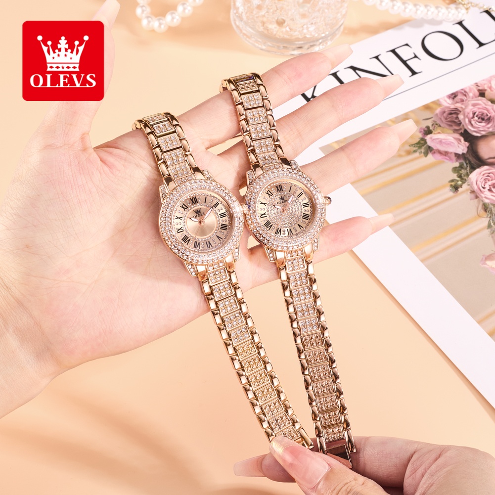 Luxury Watch For Women - OLEVS Lüks Moda bayan saatleri Elmas