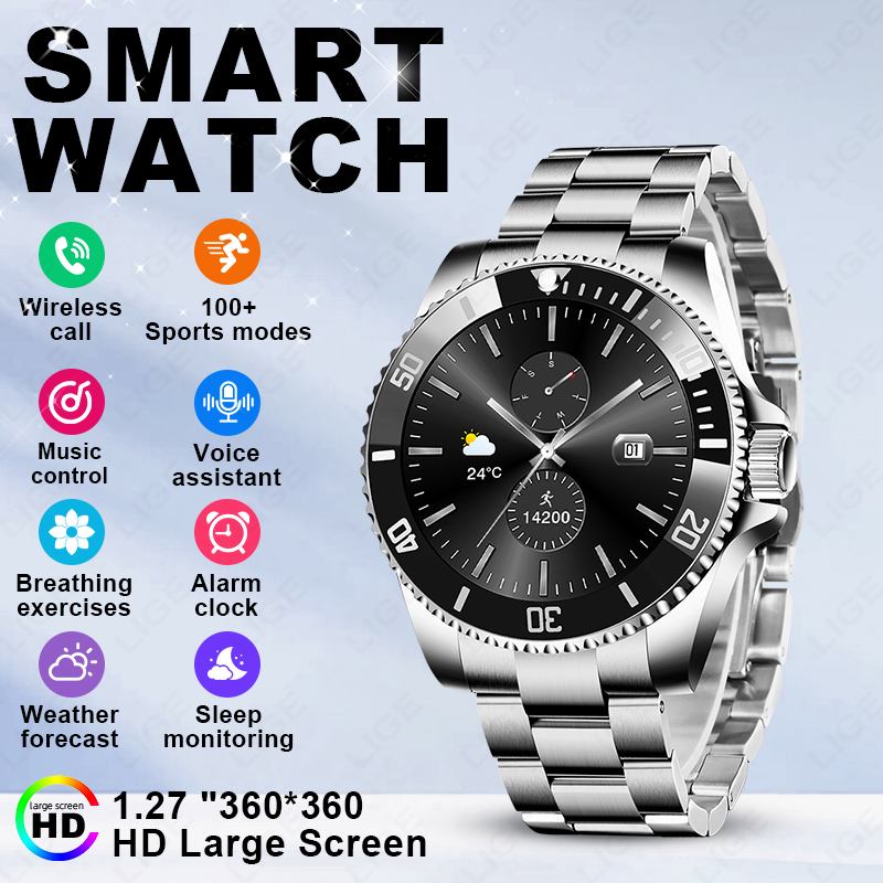 Luxury Watch On Wrist - LIGE 2026 Akıllı Saat 1.27