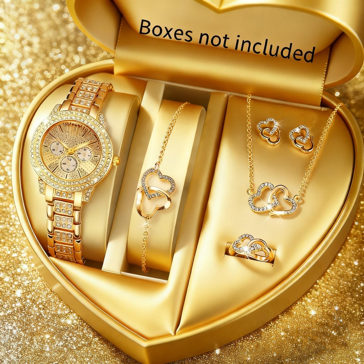 Luxury Watch Holder - 6 adet lüks taklidi kadın izle