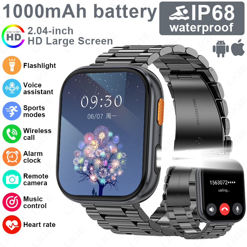 Luxury Watch On Wrist - LIGE Yeni Askeri Açık Hava 1000mAh