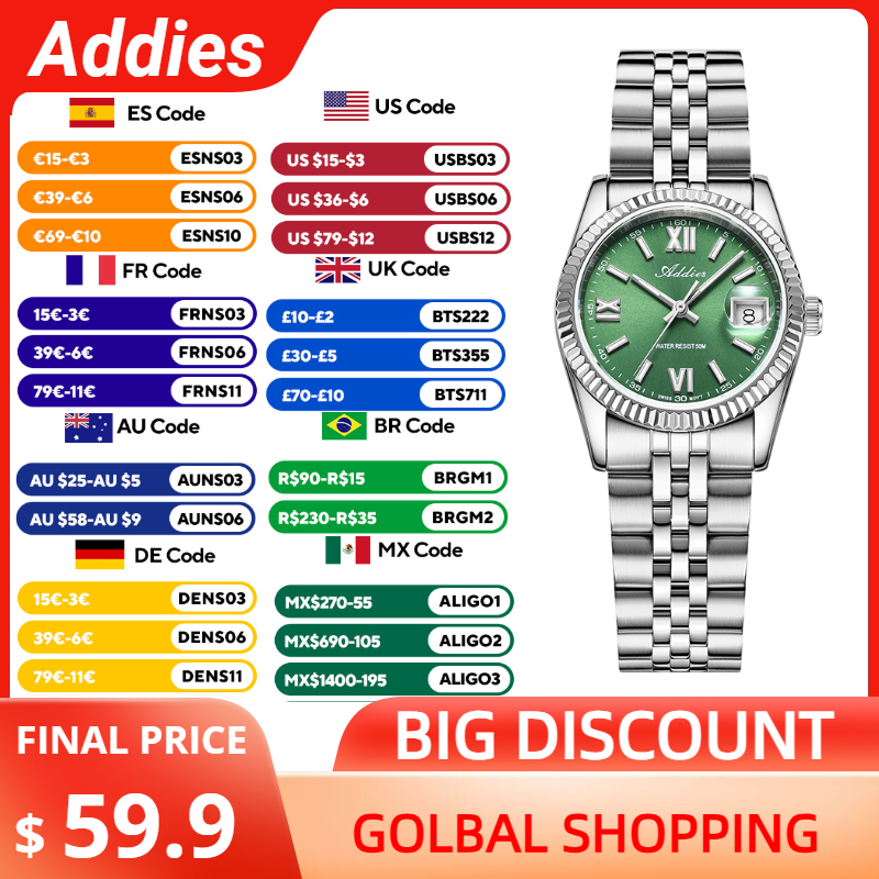 Ladies Luxury Watch - Addies Kadınlar için Yüksek Kaliteli Lüks