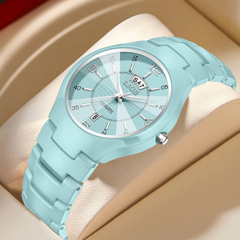 Ladies Luxury Watch - LIGE Lüks Zarif Kuvars Kadın Saatler