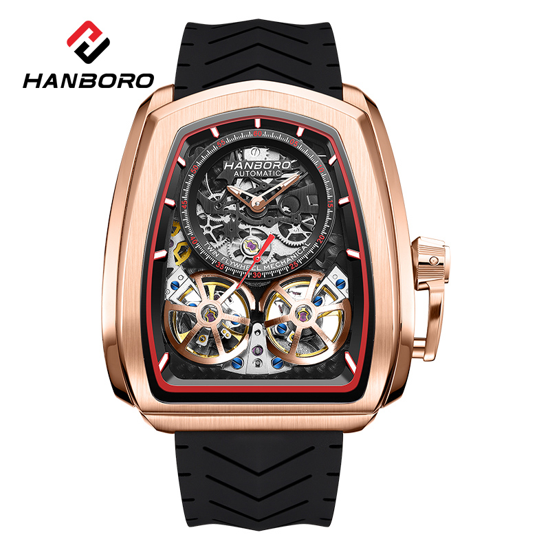 Luxury Watch Hublot - Çift Uçan Çarklı Oyuk Saat Erkek