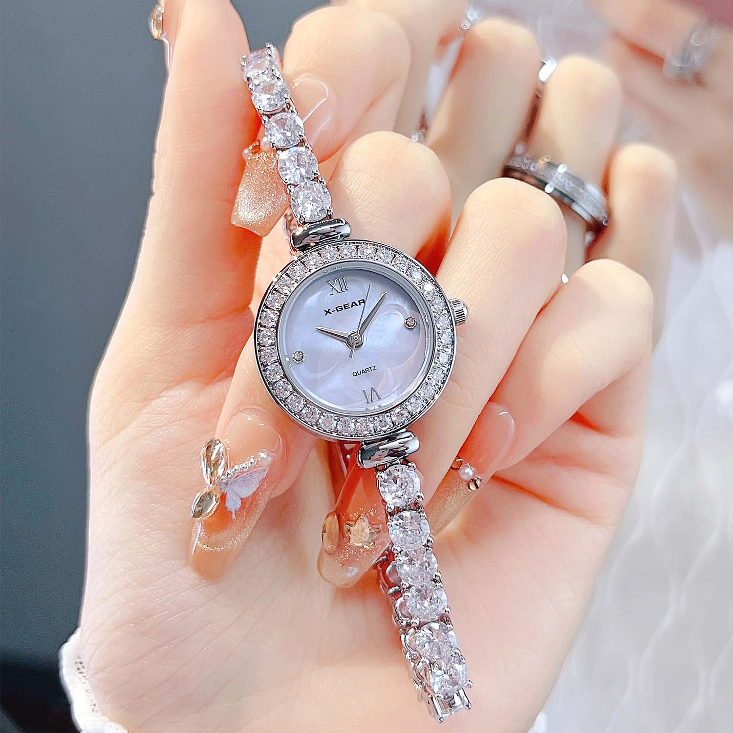 Luxury X I Watch - X-GEAR Moda Zirkon Pırlanta Kadın Saati