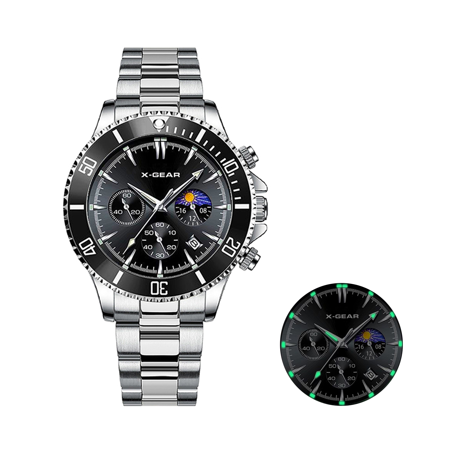 Luxury X I Watch - X-GEAR Moda Takvimli Erkek Kuvars Saat