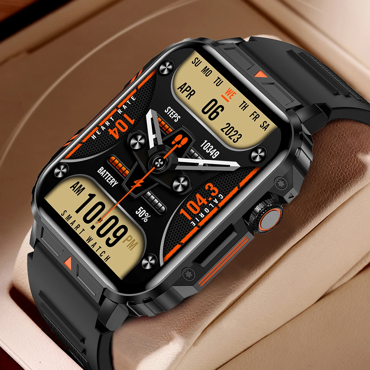 Luxury Watch On Wrist - 2026 Lüks Askeri Akıllı Saat Erkekler