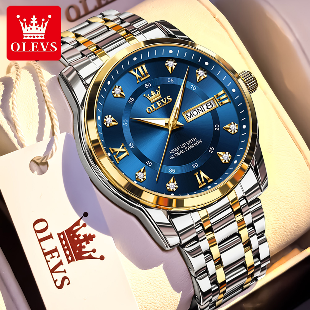 Luxury Watch Name - OLEVS Marka Moda erkek saatler paslanmaz