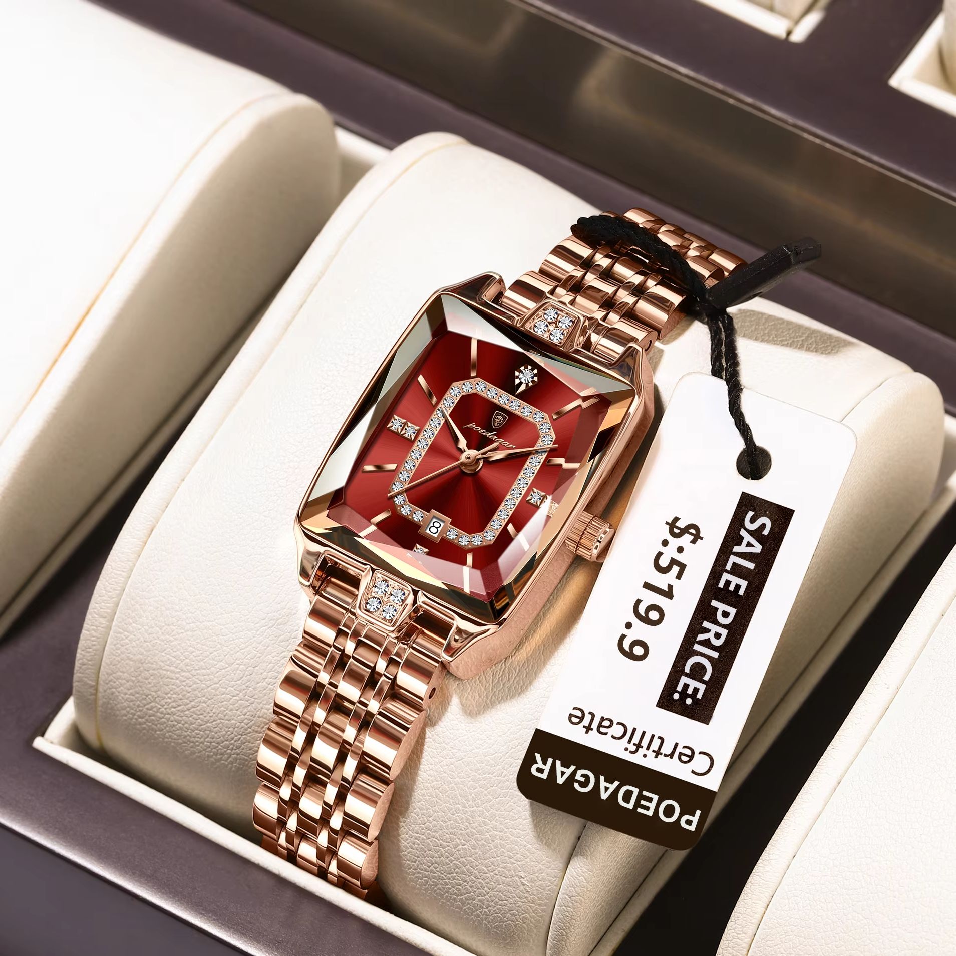 Ladies Luxury Watch - POEDAGAR Moda Zarif Kadın Kol Saati