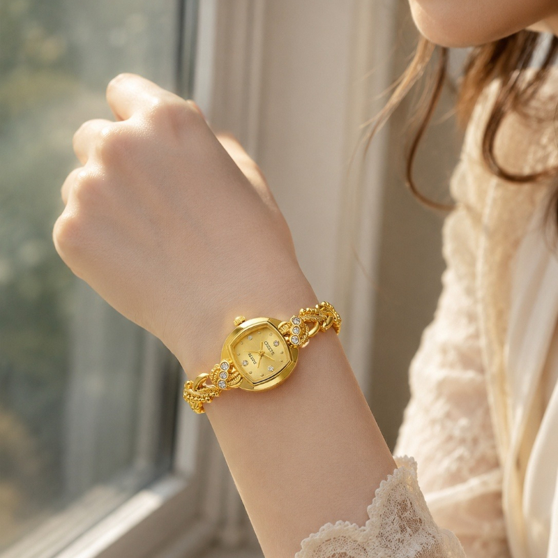 Luxury Watch And Jewelry Brand - Moda Kadın Takı Saati Lüks Altın
