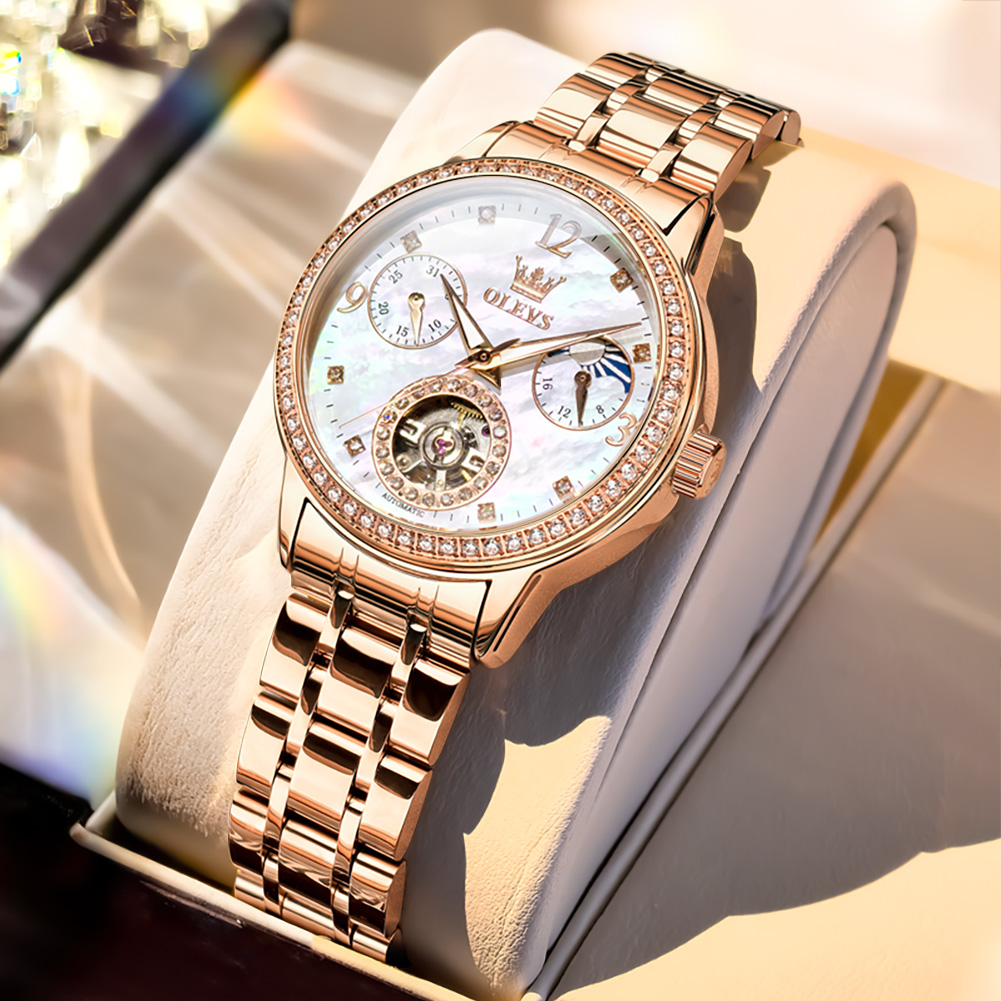 Luxury Watch And Bracelet - OLEVS kadın saatleri üst marka lüks