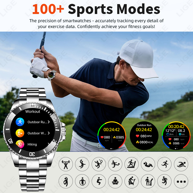 LIGE İş Akıllı Saat Erkekler L - Luxury Watch On Wrist incelemesi ve fiyatı