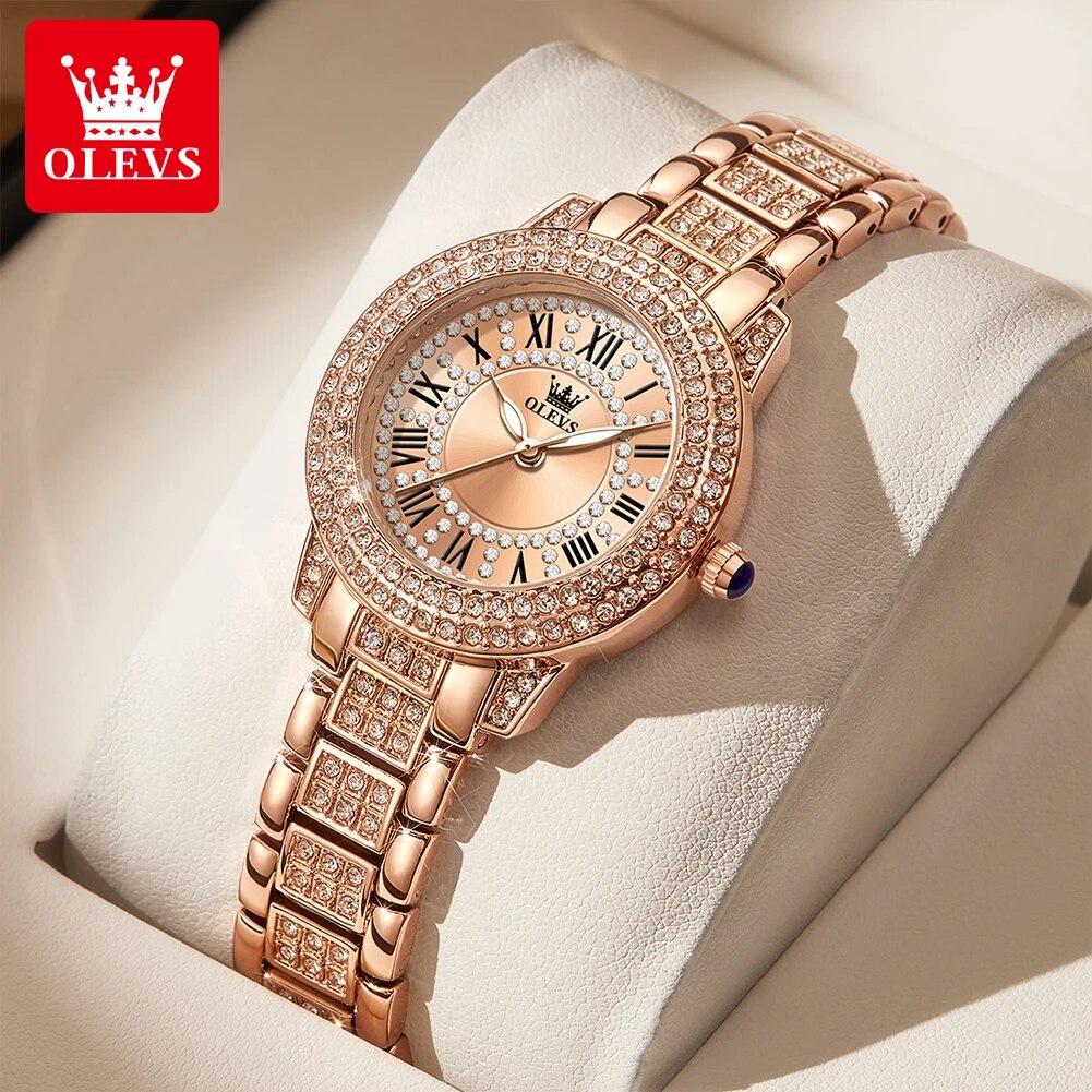 OLEVS 9943 lüks tüm elmas orij - Luxury Watch Diamond incelemesi ve fiyatı