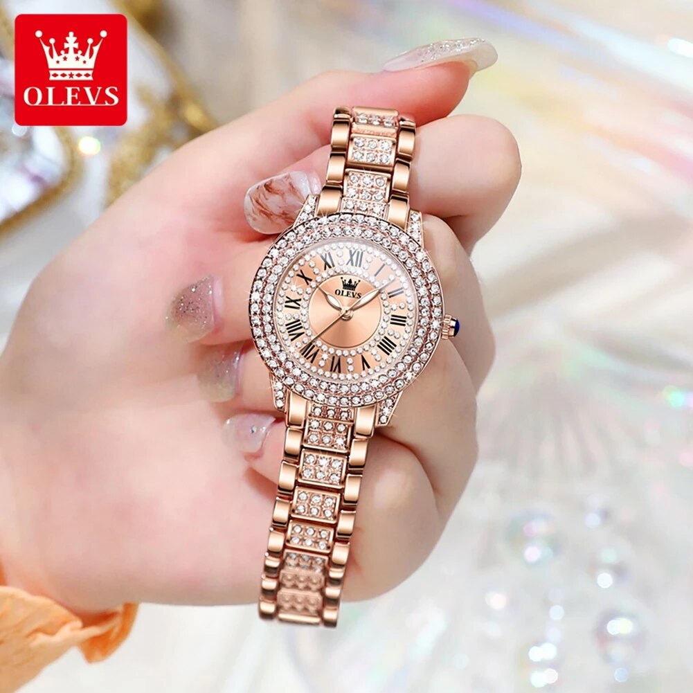 OLEVS 9943 lüks tüm elmas orij - Luxury Watch Diamond incelemesi ve fiyatı