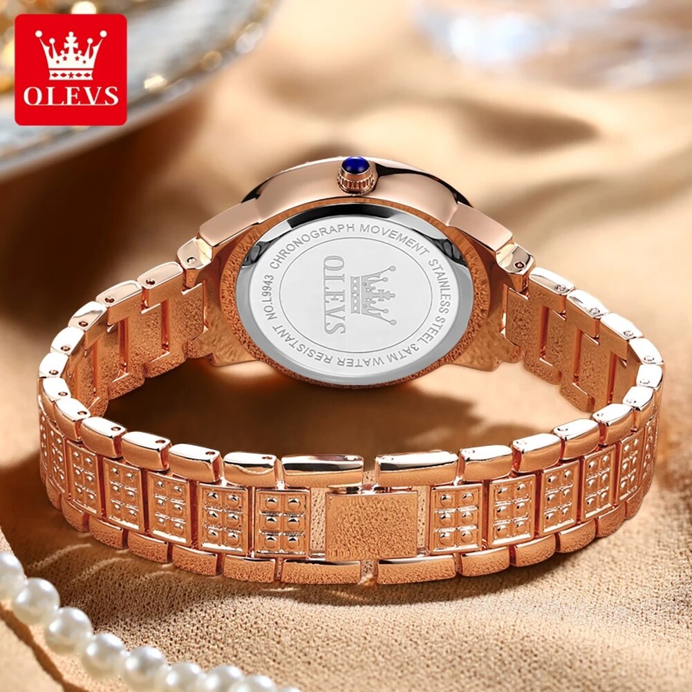 OLEVS 9943 lüks tüm elmas orij - Luxury Watch Diamond incelemesi ve fiyatı