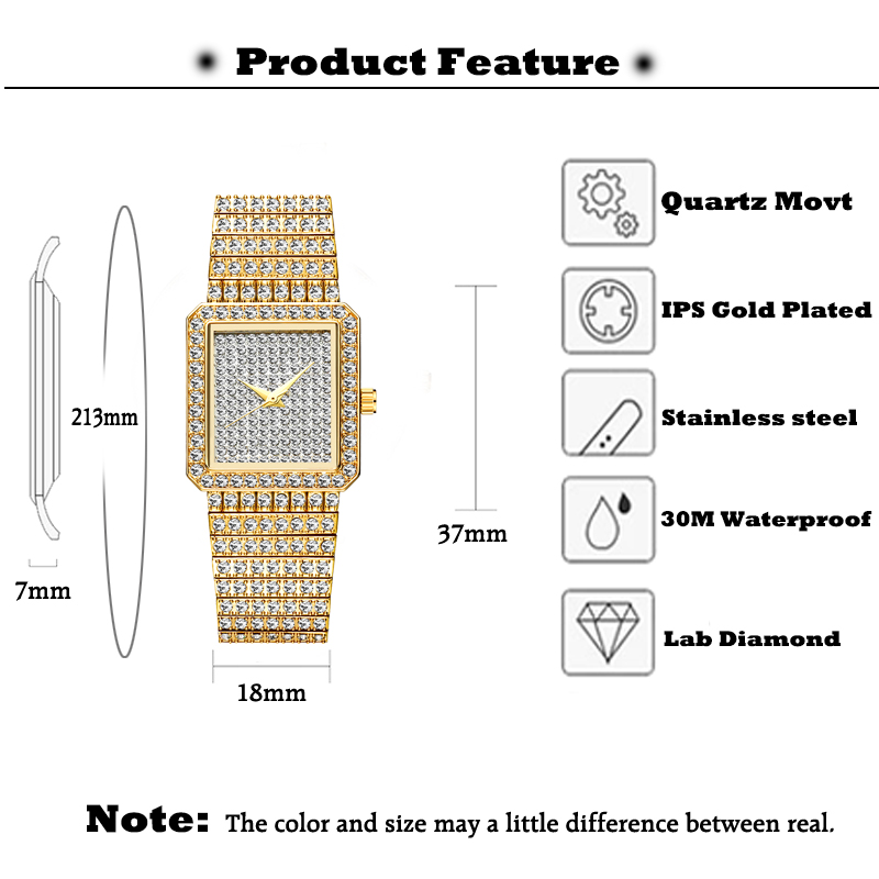 MISSFOX elmas izle kadınlar lü - Luxury Watch Diamond incelemesi ve fiyatı