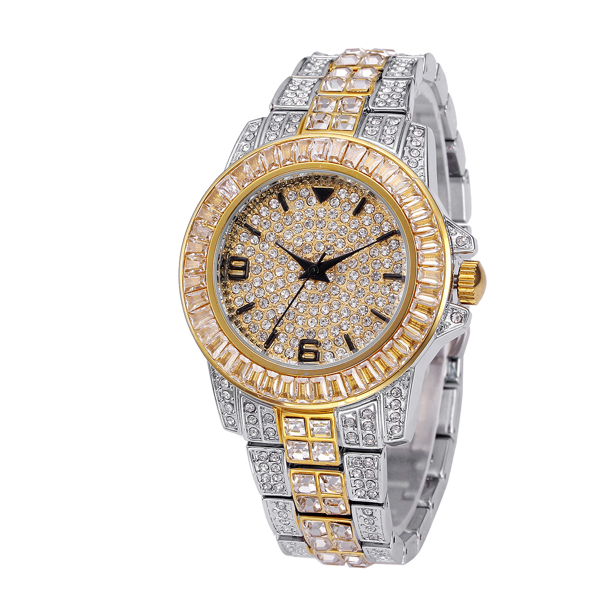 Lüks Tam Taş Kuvars Saatler Er - Luxury Watch For Women incelemesi ve fiyatı