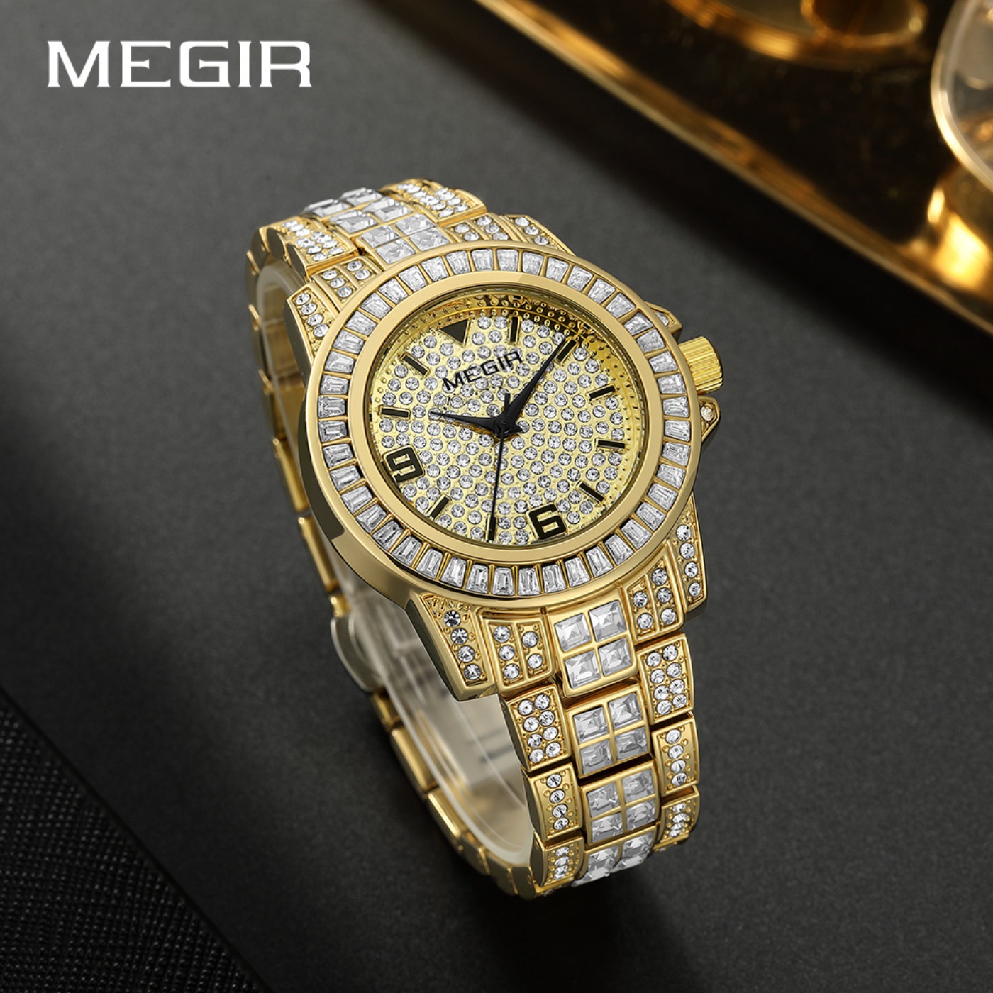 MEGIR Lüks Elmas Saatler Unise - Luxury Watch Diamond incelemesi ve fiyatı