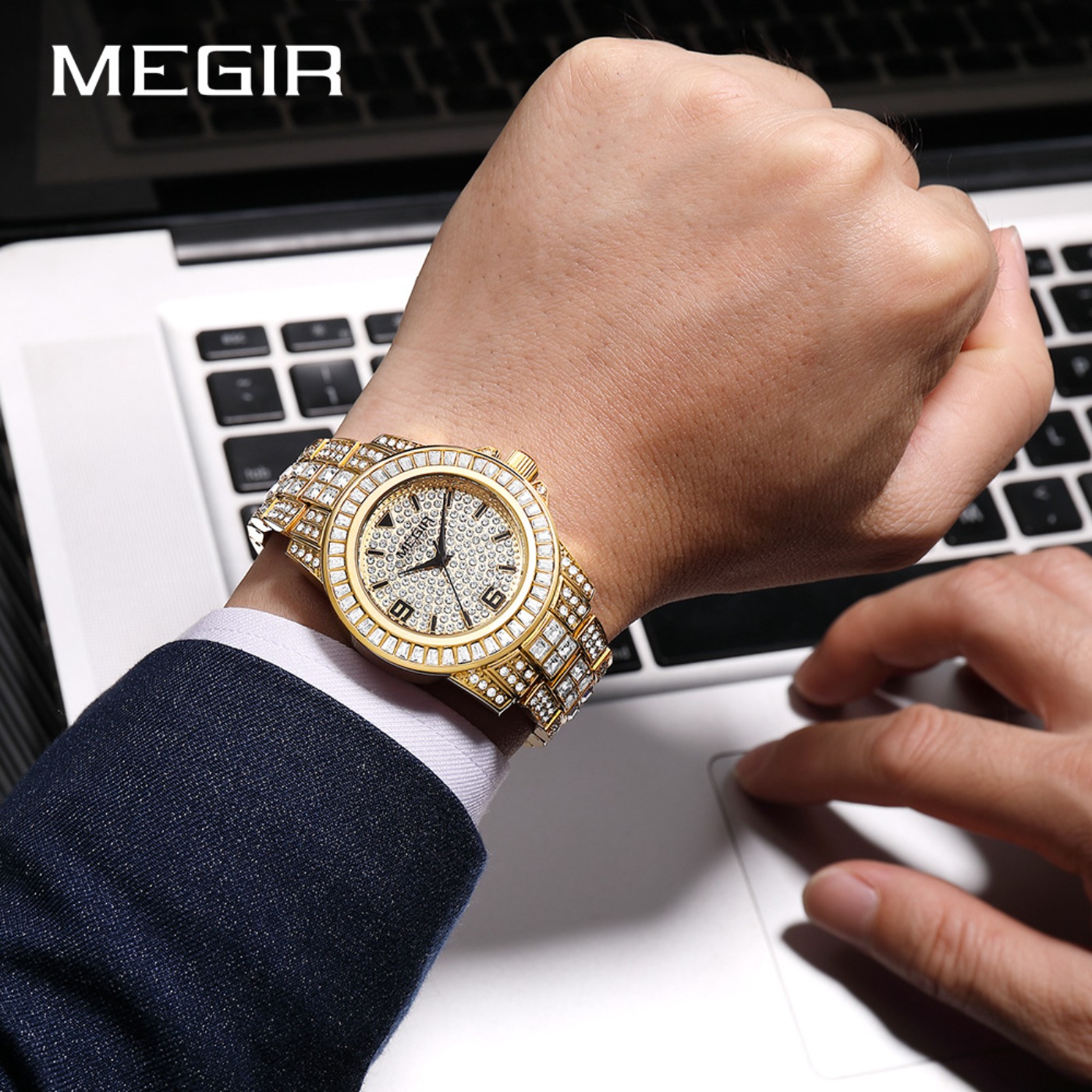 MEGIR Lüks Elmas Saatler Unise - Luxury Watch Diamond incelemesi ve fiyatı