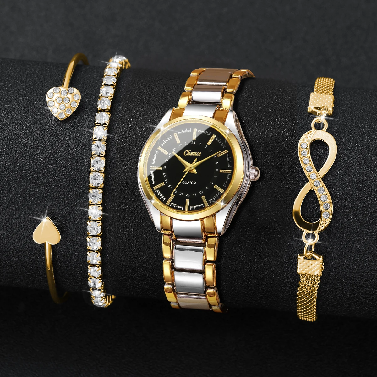 4 adet zarif kadın saatler bil - Luxury Watch Holder incelemesi ve fiyatı