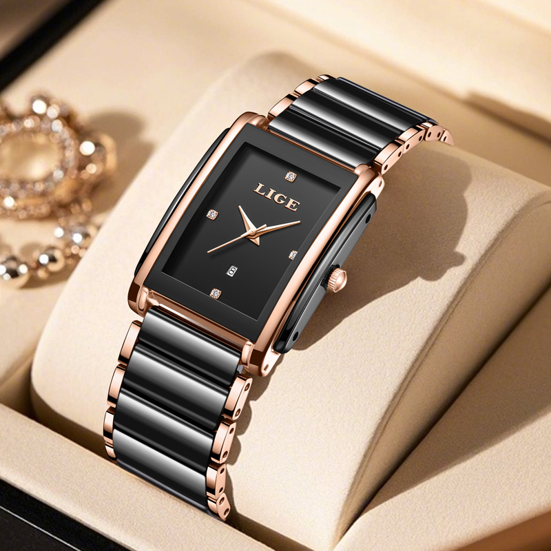 LIGE Moda Zarif kadın Saatleri - Luxury Watch Holder incelemesi ve fiyatı