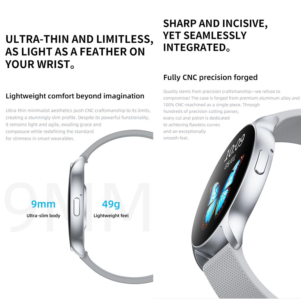 U23 1.32 inç Yuvarlak AMOLED E - Luxury Watch On Wrist incelemesi ve fiyatı