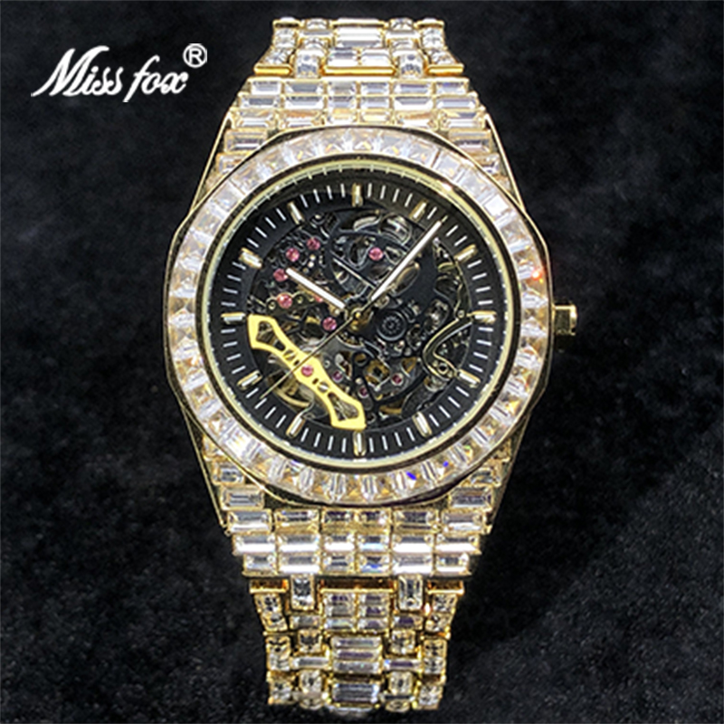 Mekanik Mens saatler MISSFOX m - Luxury Watch And Jewelry Brand incelemesi ve fiyatı