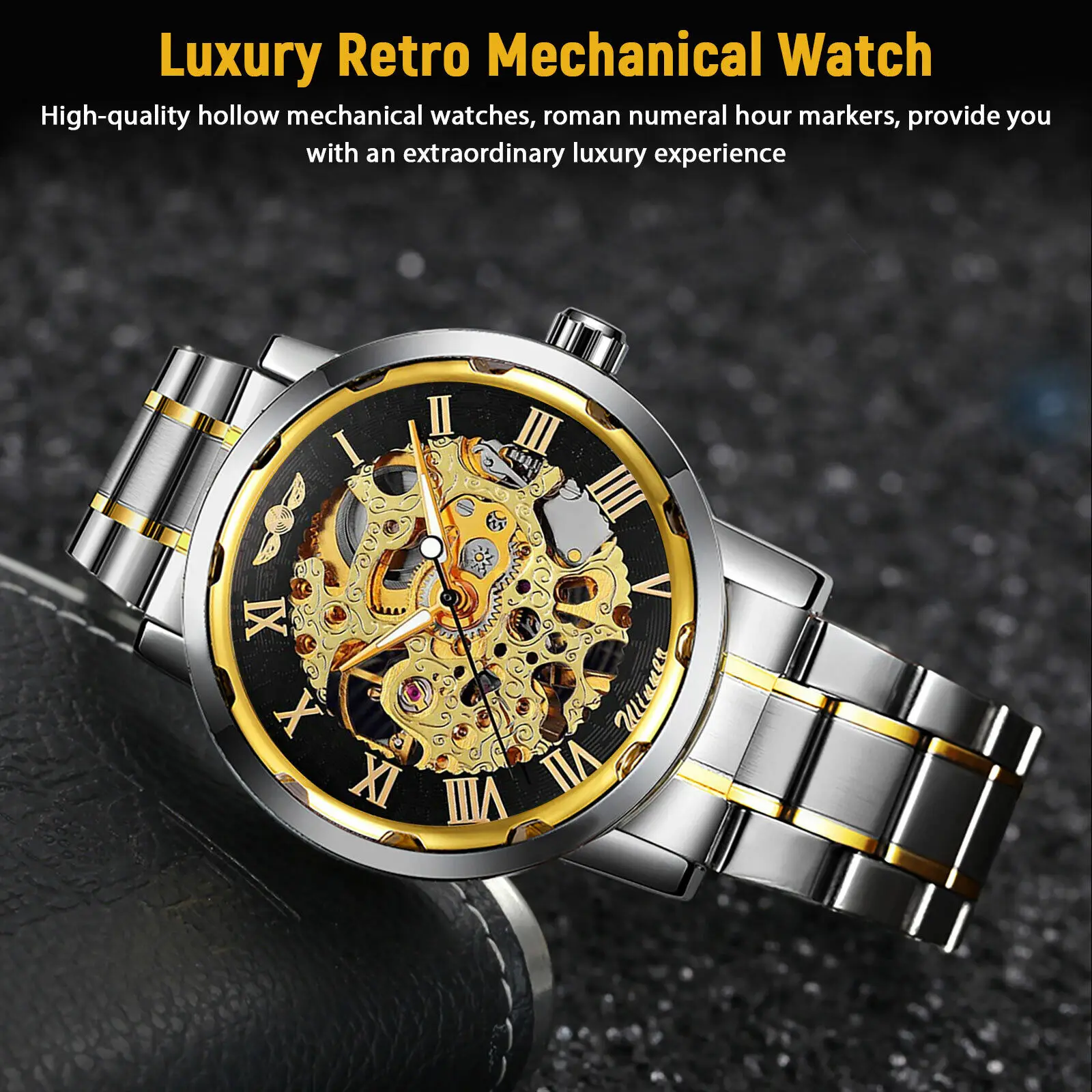 Erkek Paslanmaz Çelik Kayış Ro - Luxury Watch Nice incelemesi ve fiyatı
