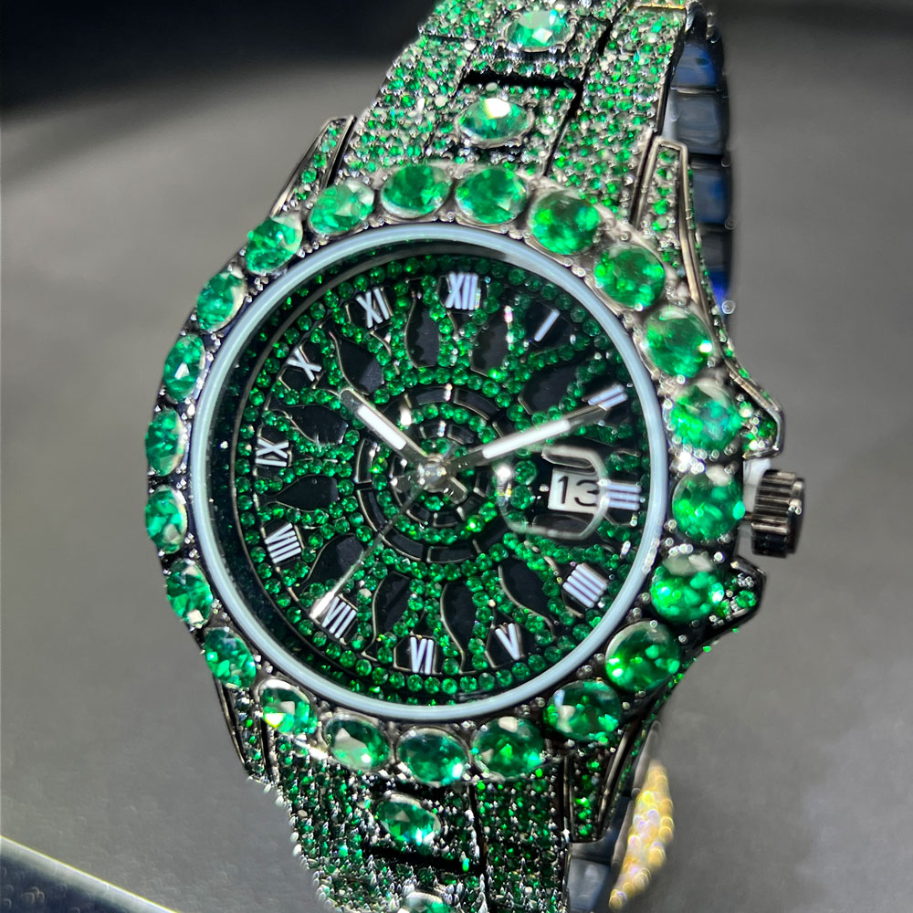 Yeşil Elmas Erkek Saati MISSFO - Luxury Watch And Jewelry Brand incelemesi ve fiyatı