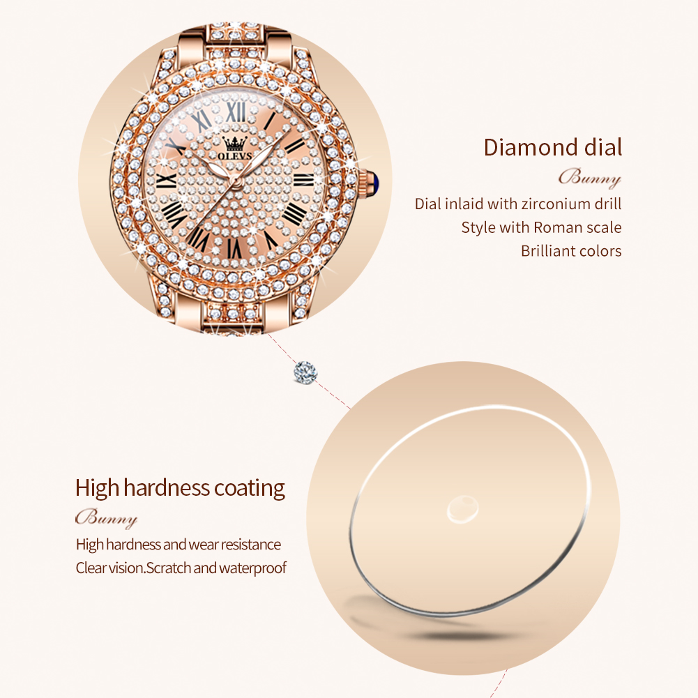 OLEVS 9943 Lüks Tüm Elmas Orij - Luxury Watch Diamond incelemesi ve fiyatı