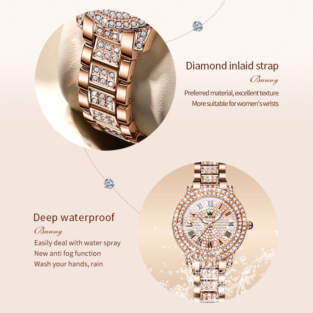 OLEVS 9943 Lüks Tüm Elmas Orij - Luxury Watch Diamond incelemesi ve fiyatı